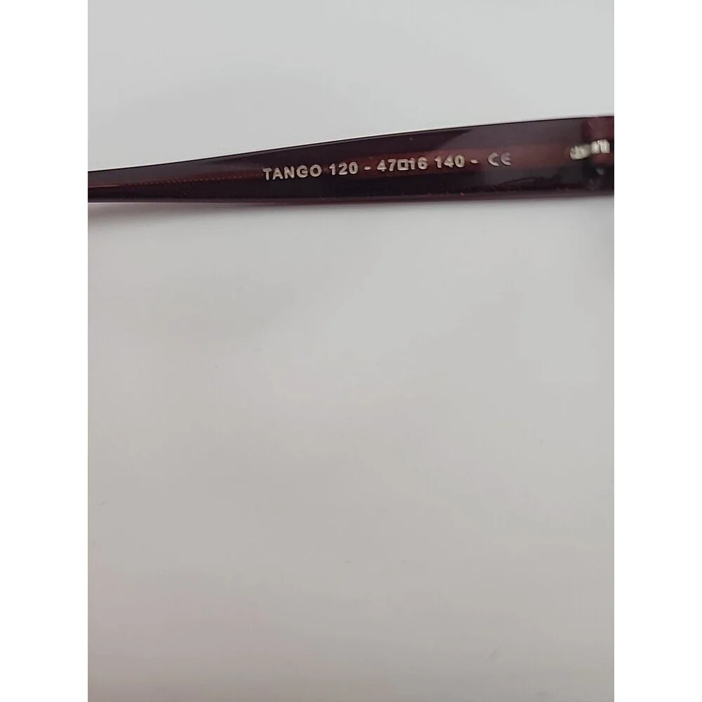 Jean Lafont Tango 120 Eyeglass Frame 47-16 140 Red Floral France Womens Metal